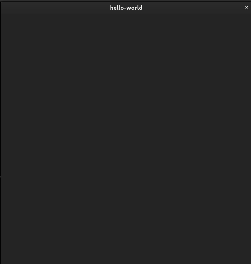 basic GTK window in gjs