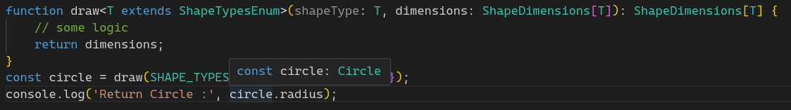 Showing no error on return type